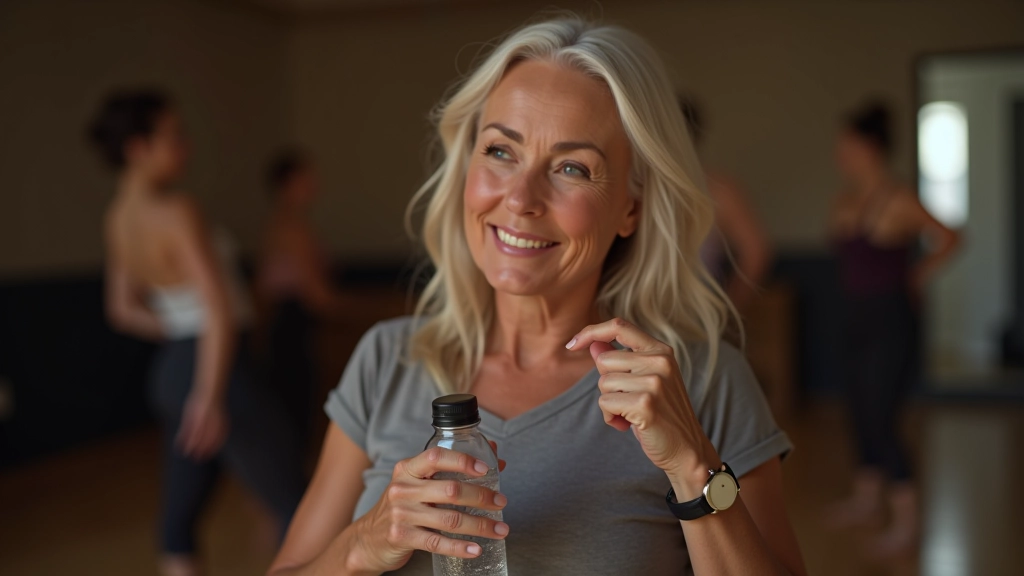 Dançarino oferecendo água ou descansando, cuidado com bem-estar do parceiro